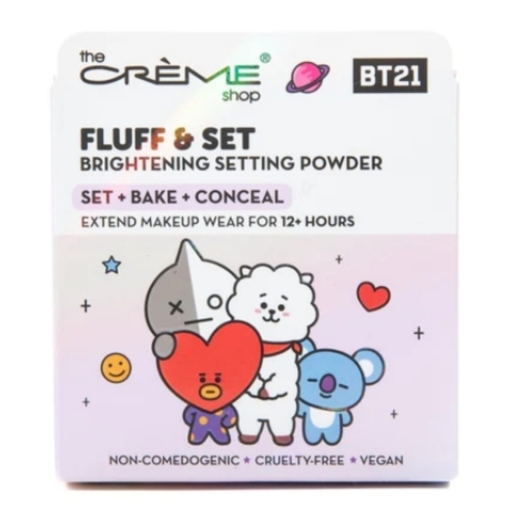 NIB the creme shop BT21 fluff and set brightening setting powder